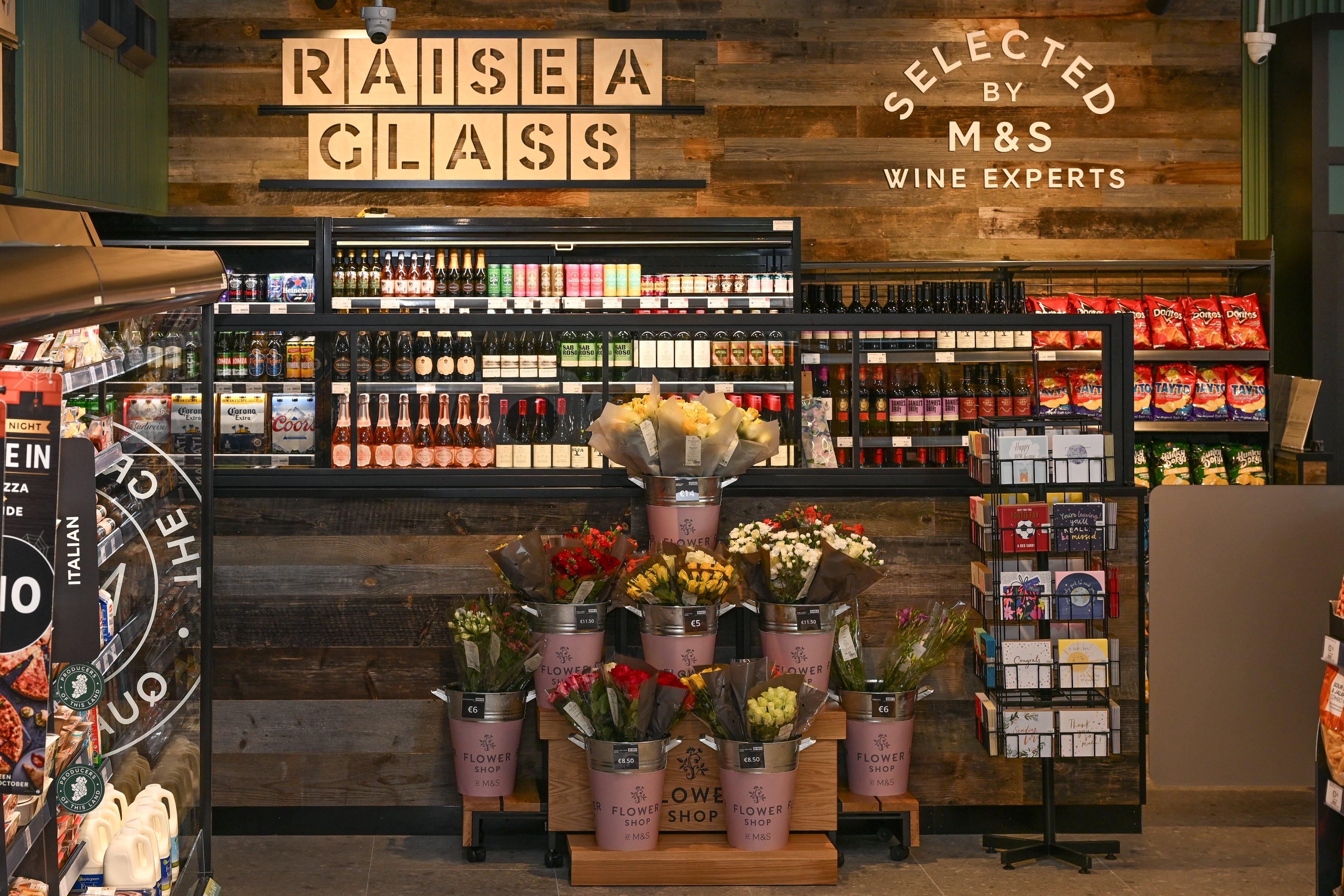 Wine, Beer & Cheers. Off licence available. See store landing page for Opening Hours. Please drink responsibly.