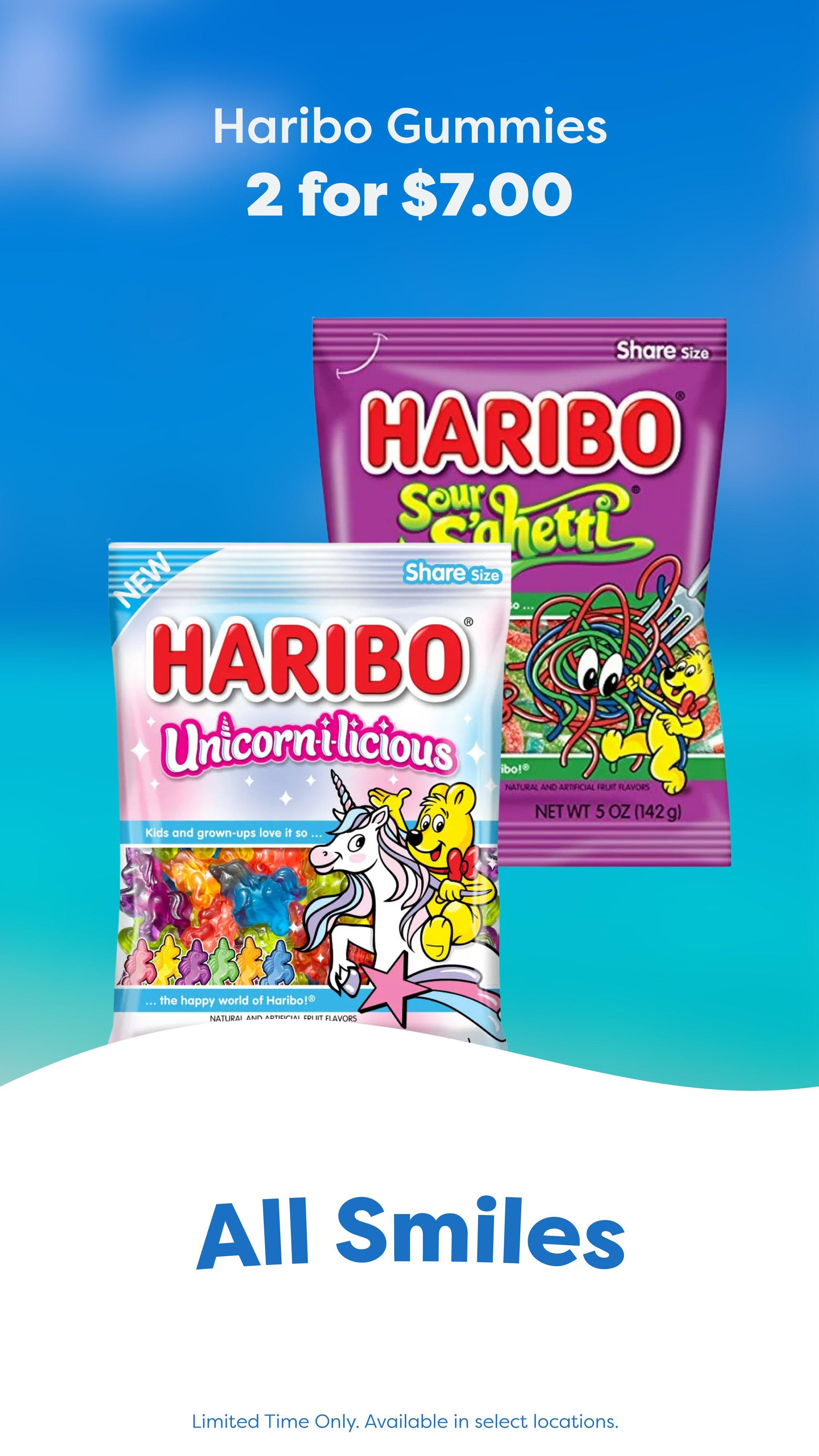 Haribo gummies promo