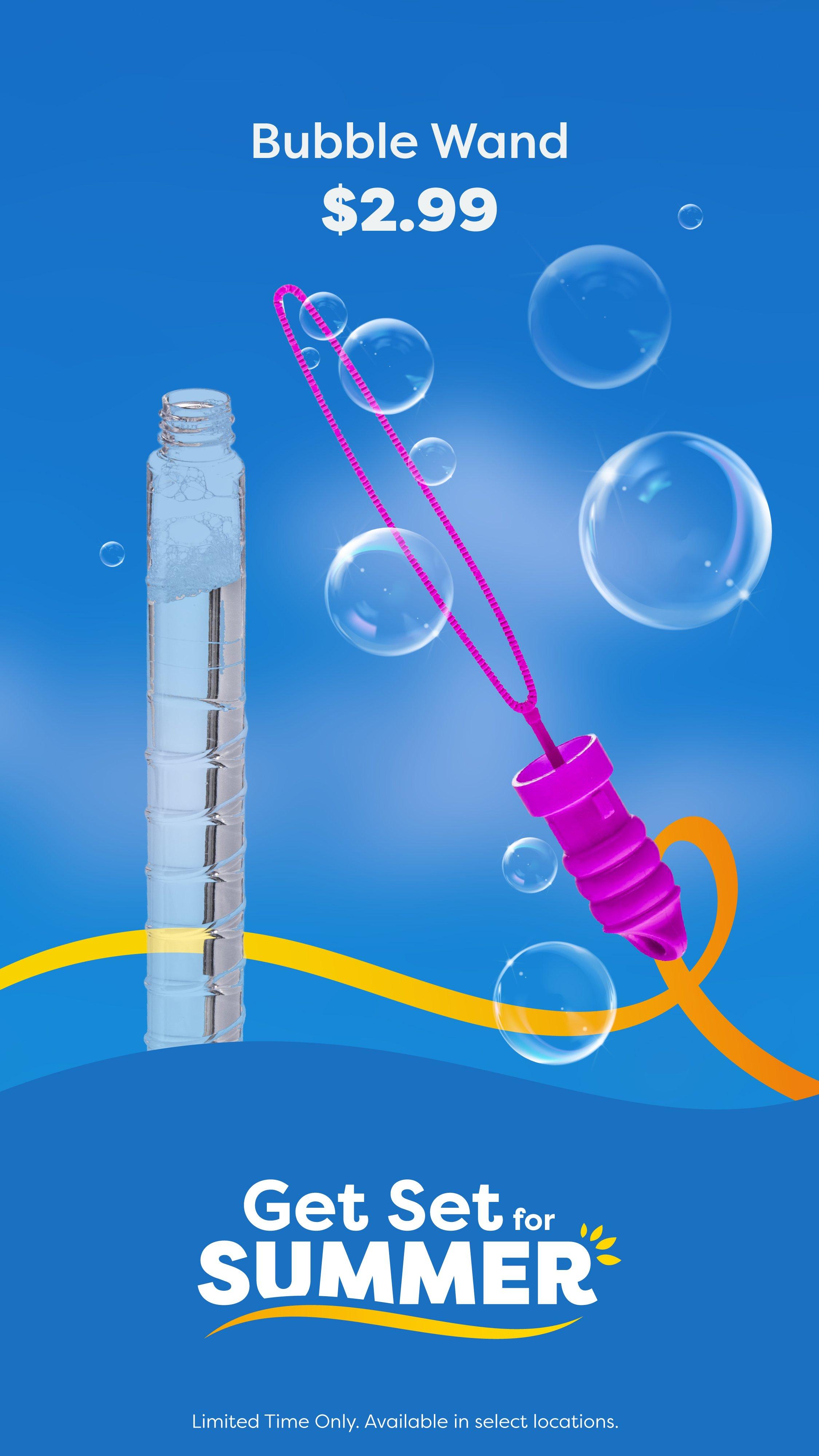 Bubble wand promo