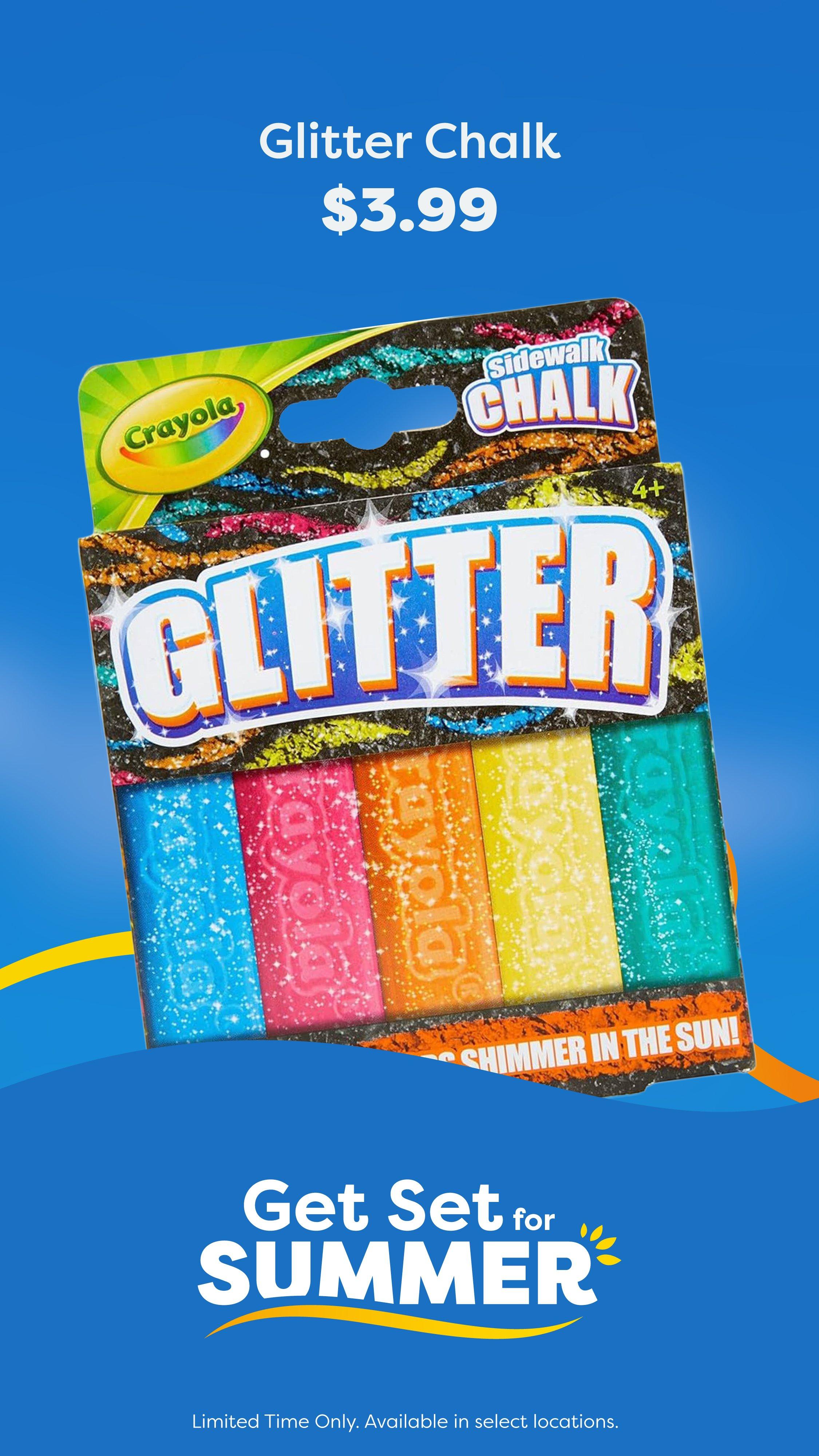 Glitter chalk promo