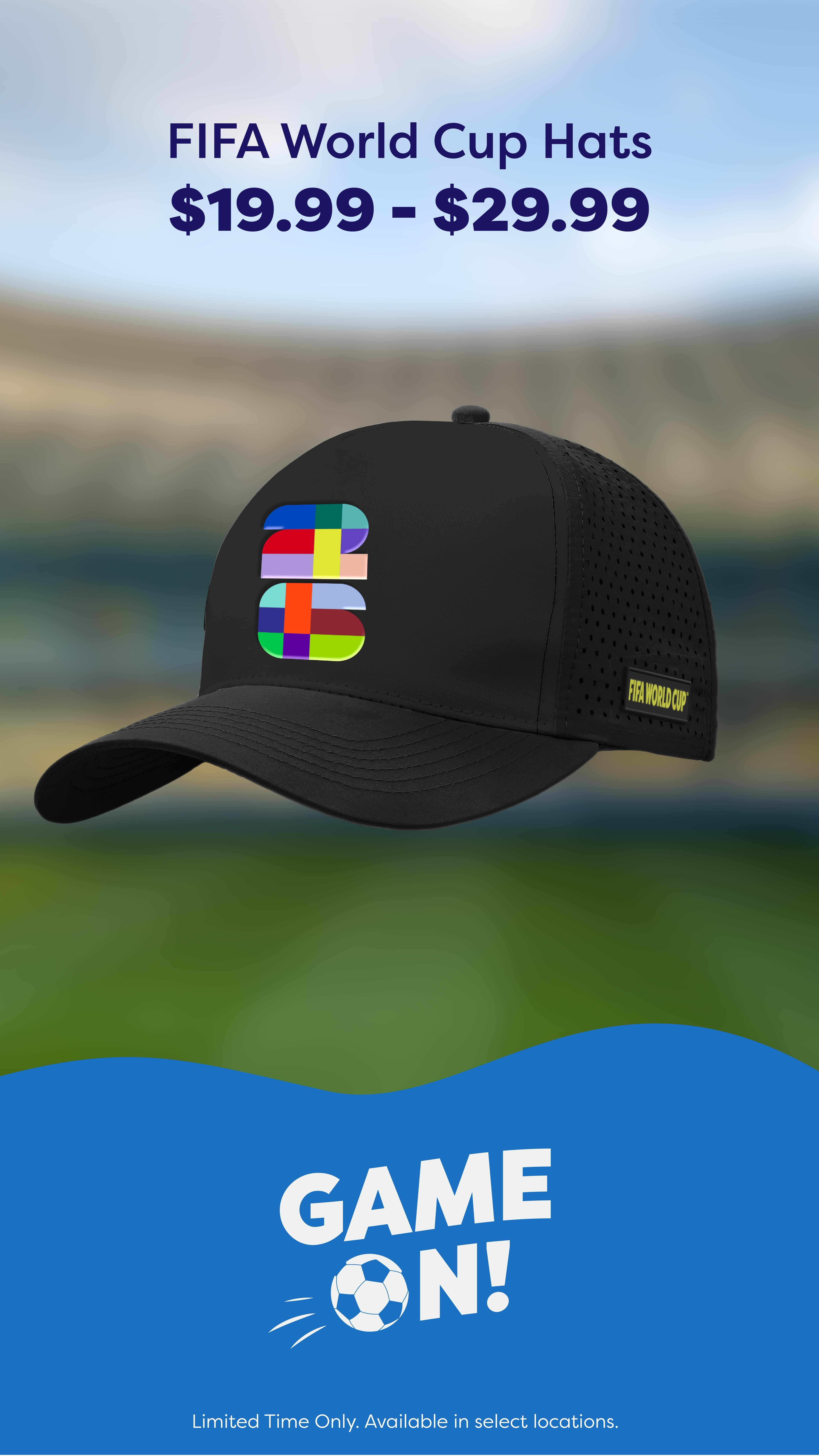 Fifa world cup hats promo